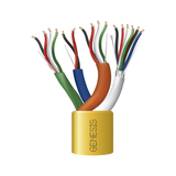 Carrete de Cable de 305 Metros (1000 Pies) / Color Amarillo / Compuesto por 6 x 22 AWG blindado, 4 x 18 AWG, 4 x 22 AWG, y 2 x 22 AWG / Para Aplicaciones en Control de Acceso
