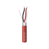 Bobina de 305 Metros (1000 Pies) de Alambre / 2 x 18 AWG / Riser / Blindado / Tipo FPLR / Color Rojo / Para Aplicaciones en Sistemas de Detección de Incendio y Sistemas de Evacuación