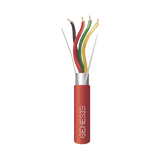 Bobina de 152 Metros (500 Pies) de Alambre / 4 x 18 AWG / Riser / Blindado / Tipo FPLR / Color Rojo / Para Aplicaciones en Sistemas de Detección de Incendio y Sistemas de Evacuación