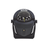 Brújula de Navegación Marítima Serie Explorer / Montaje en Bracket / Color Negro / 2 3/4" (70 mm) Direct Reading Dial / Iluminación Nocturna Verde Interna / Compensadores Integrados / Movimiento de Agujas con Rubí Z