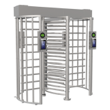 Torniquete DOBLE (2 Carriles) de Cuerpo Completo Bidireccional / Exterior / Acero Inoxidable SUS304 / 30 Personas por Minuto / Compatible con Reconocimiento Facial (Terminal no Incluida)