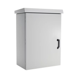 Gabinete Para Exterior OSP ComLine de 18 UR, 600 mm de Ancho, 500 mm de Profundidad De Aluminio, Color Gris Claro Con Protección NEMA 4/12/4X/3/3R; IP66