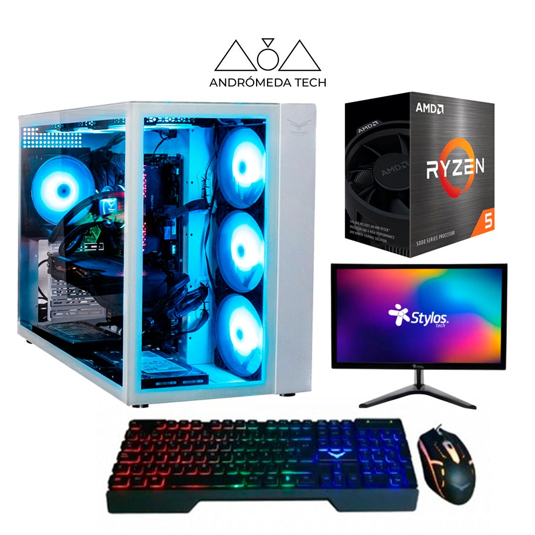 PC ANDROMEDA - RYZEN 5 + Monitor, Teclado y Mouse.