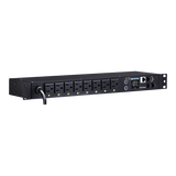 PDU Switchable por Toma, Para Distribución de Energía, Entrada 120 Vca NEMA 5-15P, Con 8 Salidas NEMA 5-15R, Horizontal 19in, 1UR