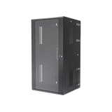 Gabinete PanZone de Montaje en Pared, de 19in, Puerta con Ventana de Seguridad, 26 UR, 635mm de Profundidad, Color Negro
