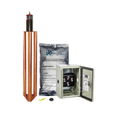 Kit de puesta a tierra de 100 Amperes con Electrodo, Filtro, Acoplador y Compuesto H2Ohm.