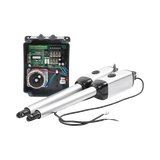 Kit de brazos para automatizar portones vehiculares abatibles de 2 hojas/ 3 Mts / 300 Kg / Uso solo residencial / Compatible con respaldo de energía