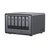 NAS UGREEN NASync DXP6800 Pro / Intel Core i5-1235U 10 Núcleos / 6 Bahías SATA + 2 M.2 NVMe / 2 Puertos Thunderbolt 4 / 2 Puertos 10GbE / 8K HDMI / PCIe 4.0 x4 / DDR5 Hasta 64GB / Compatibilidad Multiplataforma