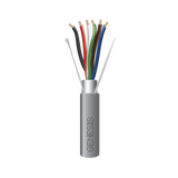 Bobina de 305 Metros (1000 Pies) de Cable / 6 x 22 AWG Blindado / Riser / Color Gris / Para Aplicaciones de Audio, Seguridad y Control