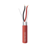 Carrete de 152 Metros (500 Pies) de Alambre / 2 x 14 AWG / Riser / BLINDADO / Tipo FPLR / Color Rojo / Para Aplicaciones en Sistemas de Detección de Incendio y Sistemas de Evacuación