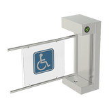 Torniquete De Cortesía Motorizado / Acabado En Acero Inoxidable Con Hoja de Acrílico / Bidireccional / Compatible con Cualquier Control De Acceso de Contacto Seco