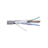 Cable Calibre 22, CMR, 6 Conductores, Blindado, 305 Metros (1000 Pies), Color Gris