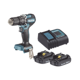 Rotomartillo/Taladro Inalámbrico SIN CARBONES, Broquero de 1/2", 1,700 RPM, 18V, Torque: 42 N.m C/2 Bat. (1.5Ah) y Cargador.