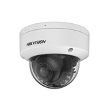 Domo IP 4 Megapixel / Lente Mot. 2.7 - 13.5 mm / Dual Light (40 mts IR + 40 mts Luz Blanca ) / SSD Integrado 1 TB / 2 Micrófonos Integrados / Alarmas I/O / IP67 / IK10 / WDR 130 dB / PoE + / AcuSense / DarkFighter S / Micro SD