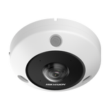Fisheye IP 6 Megapixel / 180° - 360° / Dewarping / Heat Map / HEOP 2.0 / Conteo de Personas / IP67 / IK10 / 15 mts IR / Entrada y Salida de Audio y Alarma / Múltiples Vistas / Micrófono Integrado