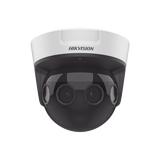 PanoVu Series / Vista Panorámica 180° / 8 Megapixel en Total / 4 Lentes 2.8 mm (2 Megapixel) / 20 mts IR EXIR / Exterior IP67 / IK10 / 12 Vcc / PoE+ / MicroSD