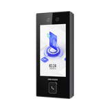 Terminal Facial Min Moe con BOTON DE LLAMADA FÍSICO / 3000 Rostros / Pantalla 4.5" / Administrable en la Nube con Hik-Connect Teams / Exterior IP65 / PoE / WiFi / HIK-IA / SIP Estandar