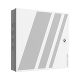 Controlador de Acceso 1 Puerta Administrable en la Nube con Hik-Connect Teams / Interfaz Web / 2 Lectores de Huella o Tarjeta / 100,000 Tarjetas / 10,000 Huellas / Incluye Gabinete y Fuente de Alimentación 12v 4A / Soporta Batería de Respald