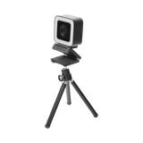 Cámara Web ALTA DEFINICIÓN (1080p) / Aro de Luz Interconstruido / Gran Angular / Micrófono Integrado / Conector USB de 2 mts / Fácil de Instalar / Reducción de Ruido Inteligente