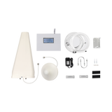 Kit Amplificador de Señal Celular DOBLE banda de frecuencia / Mejora las llamadas convencionales / Soporta los datos de las tecnologías 2G y 3G de TELCEL, AT&T y MOVISTAR / Cubre hasta 600 m².
