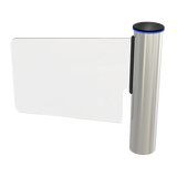 Torniquete Tipo Ala o Bandera Fabricado en Acero Inoxidable 304 con Hoja de Cristal Templado / Acceso Bidireccional con Corona LED