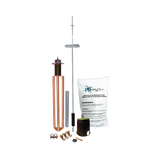 Kit de Pararrayo para Torre o Poste tipo Dipolo Corona con Electrodo y Accesorios de instalación.