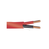 Alambre de Alarma contra Incendios - Bobina de 305 Metros (1000 Pies): 2 x 14 AWG, Rojo, Tipo FPLR, (UL) FT4, Ideal para Sistemas de Detección y Evacuación de Incendios