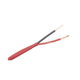 Alambre de Alarma contra Incendios - Bobina de 305 Metros (1000 Pies): 2 x 18 AWG, Rojo, Tipo FPLR, (UL) FT4, Ideal para Sistemas de Detección y Evacuación de Incendios