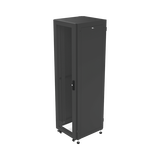 Gabinete para Telecomunicaciones Rack Estándar de 19", 42UR, 600 mm Ancho x 600 mm Profundidad. Fabricado en Acero, Se envía el Gabinete Armado.