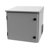 Gabinete de Exterior con Rack de 19" de 9UR con Ventiladores y Termostato, Se envía el Gabinete armado, (Montaje a poste o torre se vende por separado).