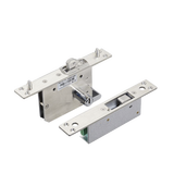 Cerradura eléctrica para puertas corredizas tipo gancho / apertura con llave ambos lados / Abierto en caso de falla/ IP65