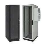 Gabinete de Telecomunicaciones ProLine V/D, 600 mm de Ancho, 1000 mm de Profundidad, Compatible Con Aire Acondicionado Tipo G52, NEMA 12, 42 UR, Color Negro