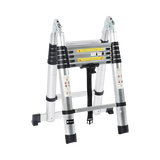 Escalera Telescópica de Aluminio Tipo Tijera de 1.9 + 1.9 Metros de Altura