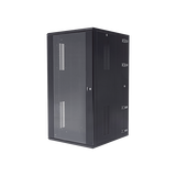 Gabinete PanZone de Montaje en Pared, de 19in, Puerta con Ventana de Seguridad, 26 UR, 762mm de Profundidad, Color Negro