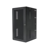 Gabinete PanZone de Montaje en Pared, de 19in, Puerta Ventilada, 26 UR, 635mm de Profundidad, Color Negro
