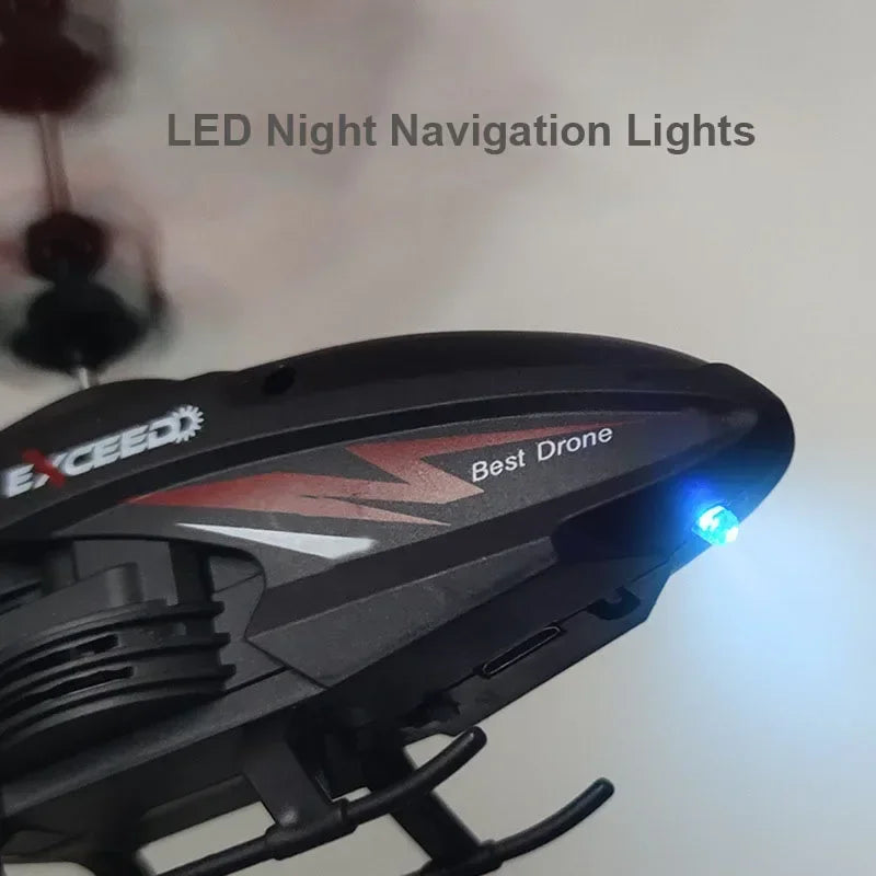 Avión de Control remoto resistente a choques, helicóptero de inducción, Dron suspendido de modo Dual, juguete con iluminación