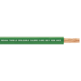 6 AWG / Cable Eléctrico / 1 Conductor / Cobre / Recubierto THW-LS / 19 Hilos / Color Verde / 100 metros