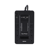 UPS de 650 VA/390 W, Topología Standby con Modo Ahorrador ECO, Entrada 120 Vca NEMA 5-15P, Con 8 Tomas NEMA 5-15R