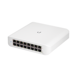 Switch UniFi Lite Administrable PoE de 16 Puertos 10/100/1000 Mbps (8 puertos 802.3af/at), 45 W
