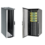 Gabinete Rack ProLine ConnecTek 42 UR / 2000 x 800 x 1100 mm Con Capacidad 1134 kg Acero, Color Negro Con Organizadores Laterales Frontal y Traseros Incluidos
